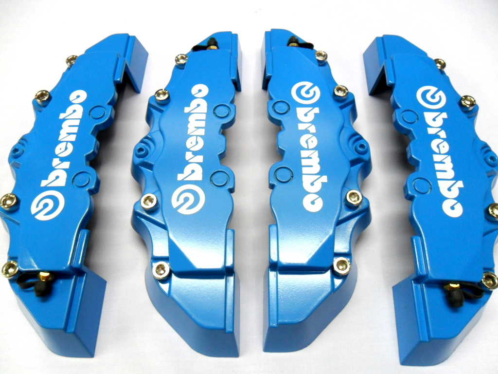 Medium Size Light Blue Brembo Look Brake Caliper Covers Kit 4pcs Front